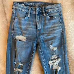 American Eagle ripped denim jeans